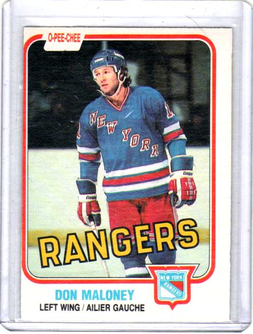 1981 O-Pee-Chee  Don Maloney  Card #226 - New York Rangers